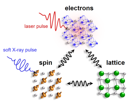 magnetic degree of freedom soft X-ray pulses upon photoexcitation - enlarged view