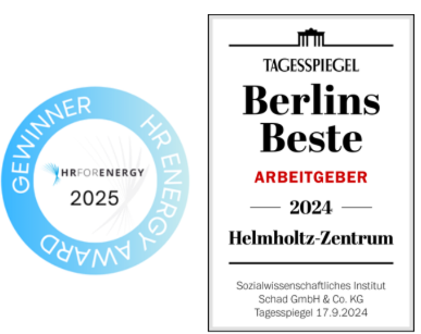 Siegel Beste Arbeitgeber Berlins und HR Energy Award