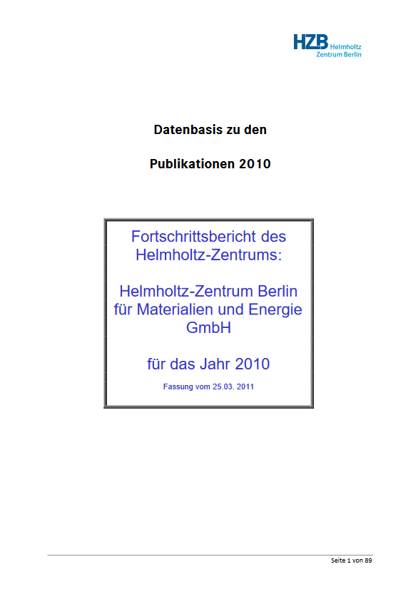 PDF: Dokumentation Fortschrittsbericht 2010 