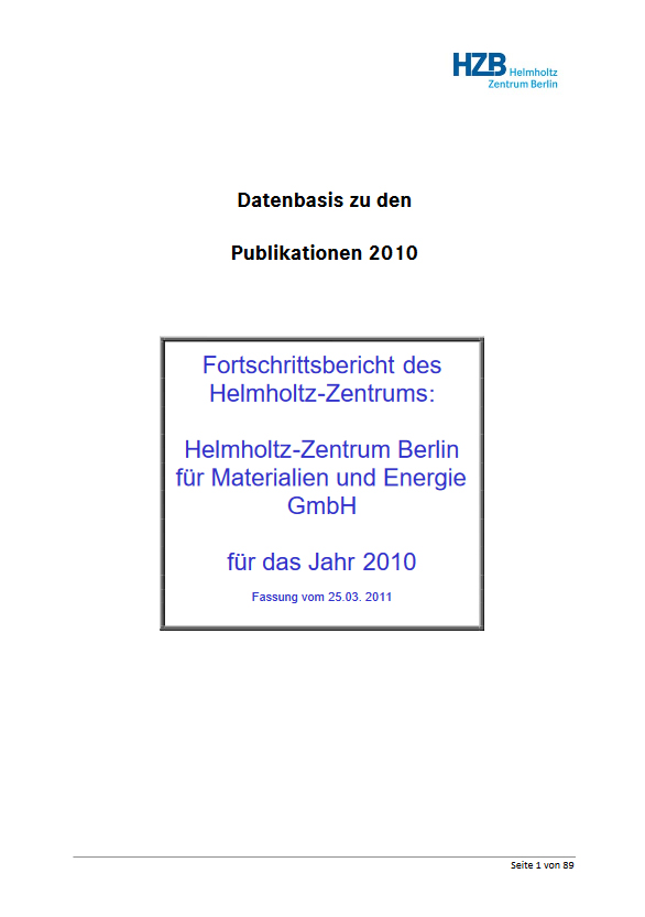 PDF: Dokumentation Fortschrittsbericht 2010