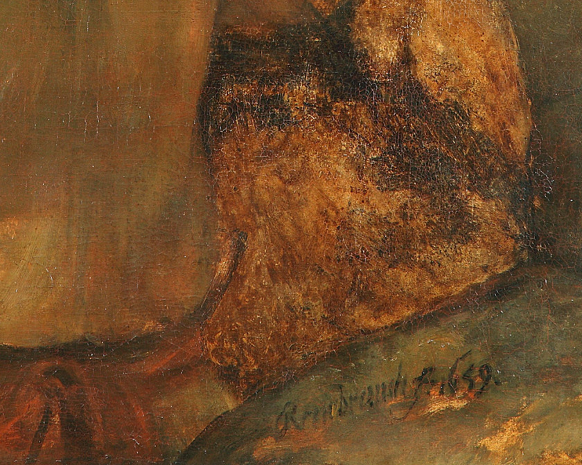 Rembrandt, Moses zerschmettert die Gesetzestafeln, Detail) - vergrerte Ansicht