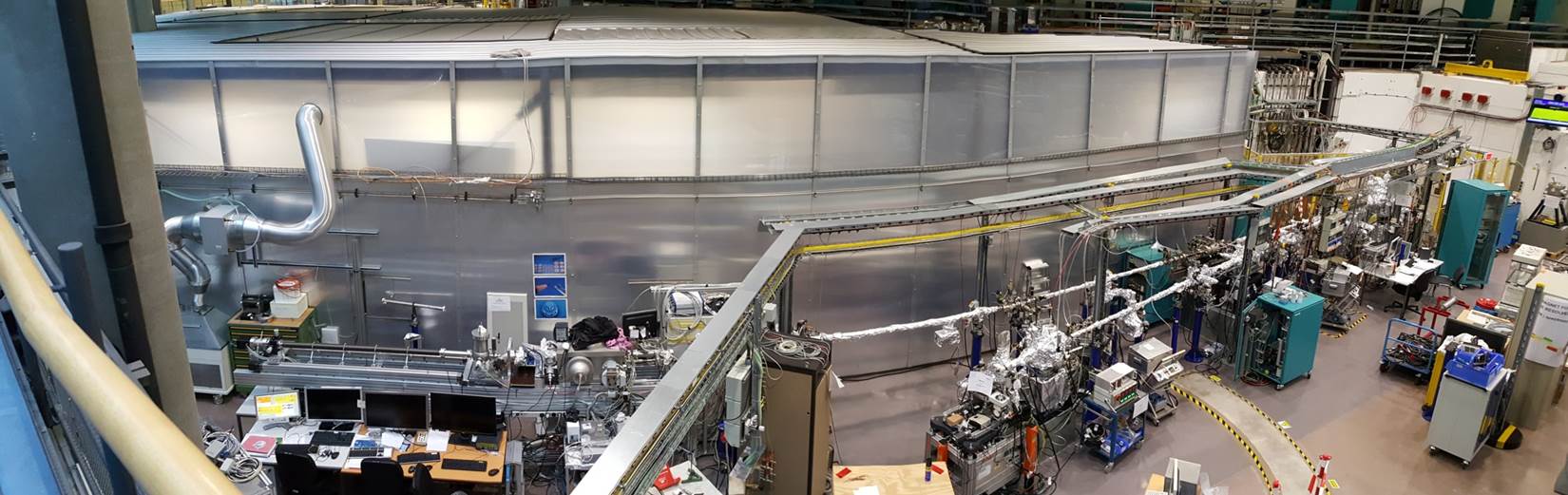 View on the beamline and X-ray microscope (new location at L06)