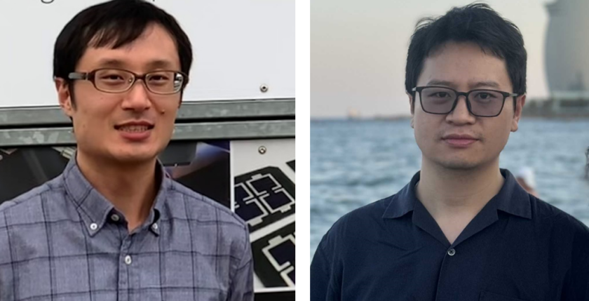 Dr. Kazuki Morita (links) forscht im Team von Antonio Abate an bleifreien Perowskit-Solarzellen. Dr. Qingping Wu (rechts) arbeitet mit Prof. Yan Lu an der Stabilit&auml;t von Batterien. Beide Wissenschaftler sind Fellows der Alexander von Humboldt-Stiftung und bleiben bis Mitte 2026.